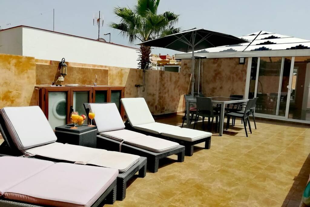 Semi-Detached Villa Sea Views, Huge Terrace, Close Beach Palm-mar Dış mekan fotoğraf